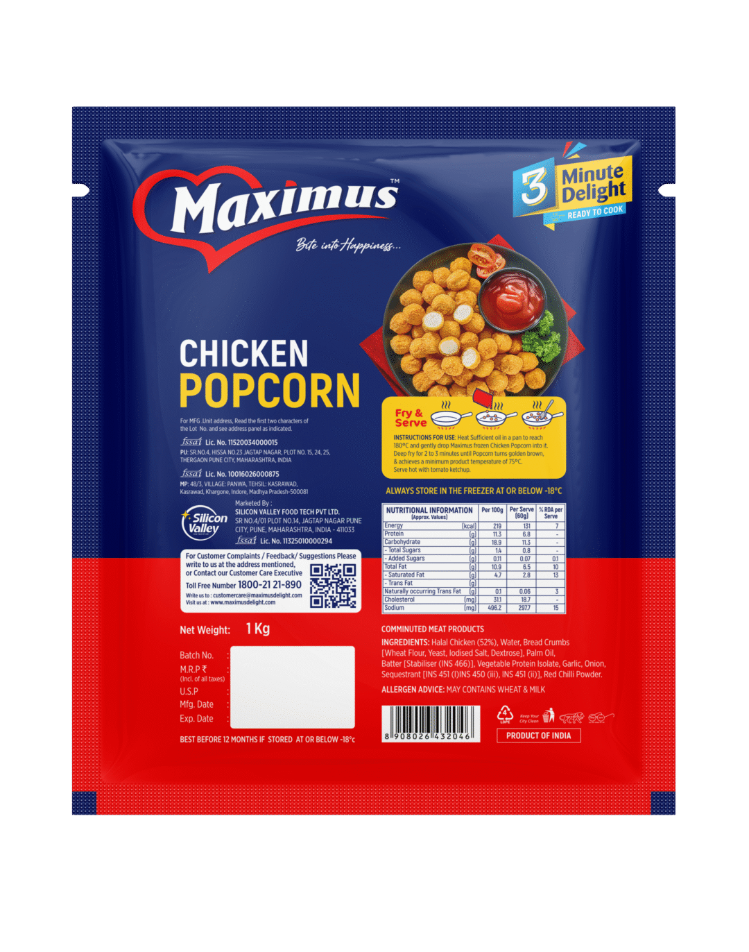 Chicken popcorn 1kg - Image 2