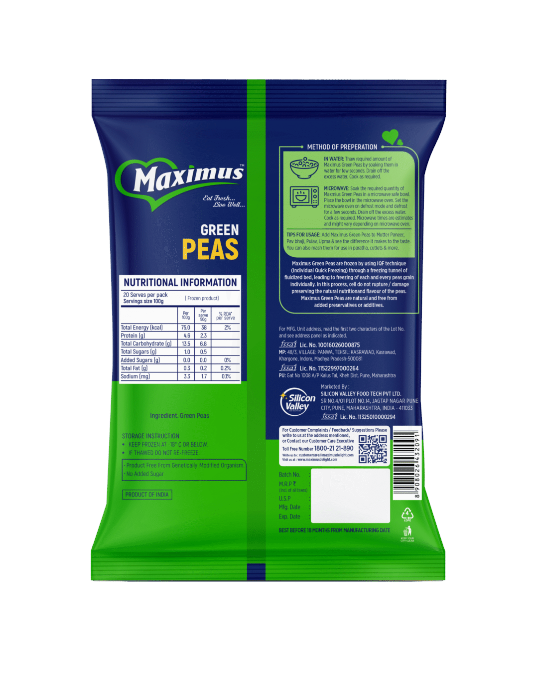 Green Peas 1kg - Image 2