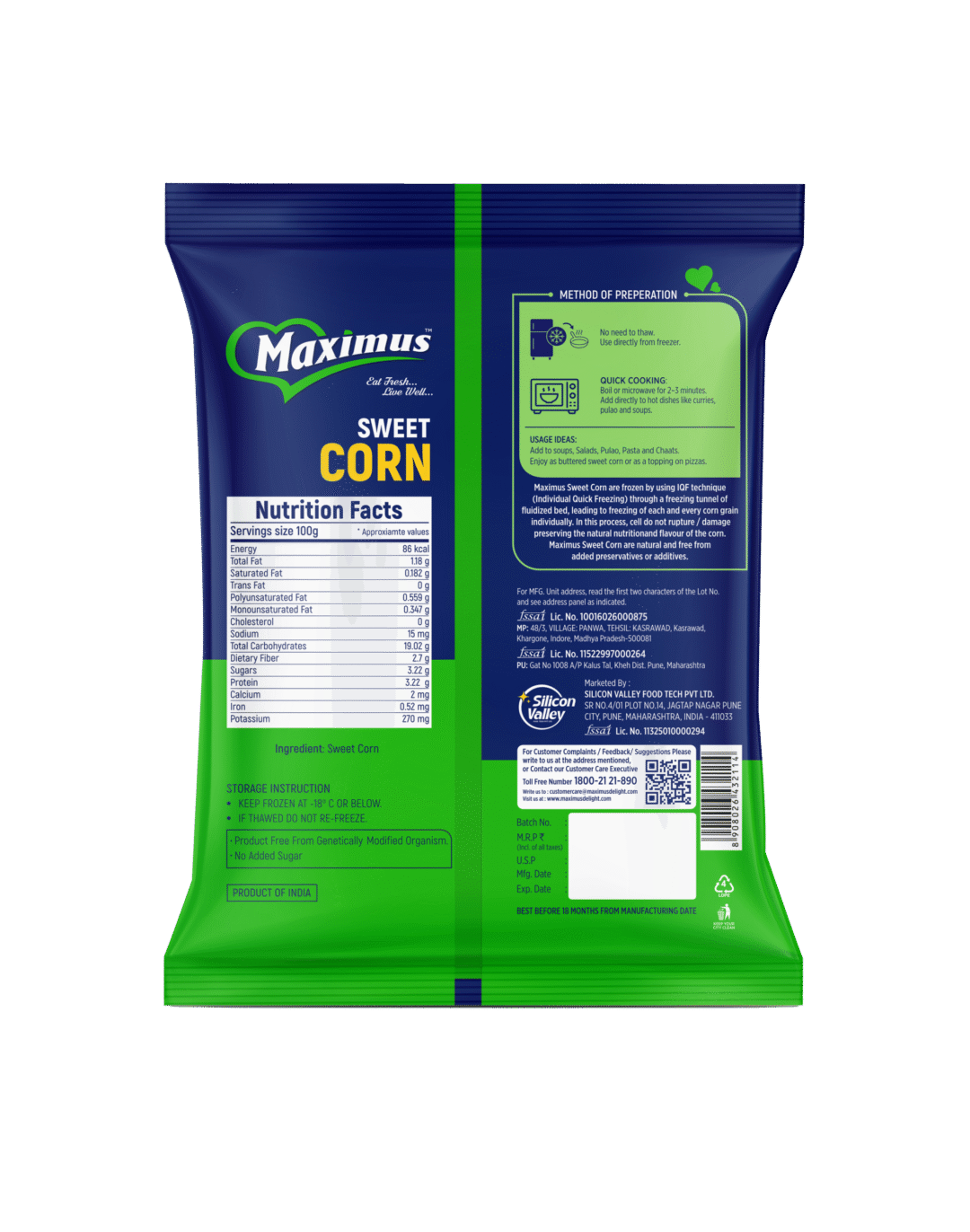 Sweet corn 1kg - Image 2
